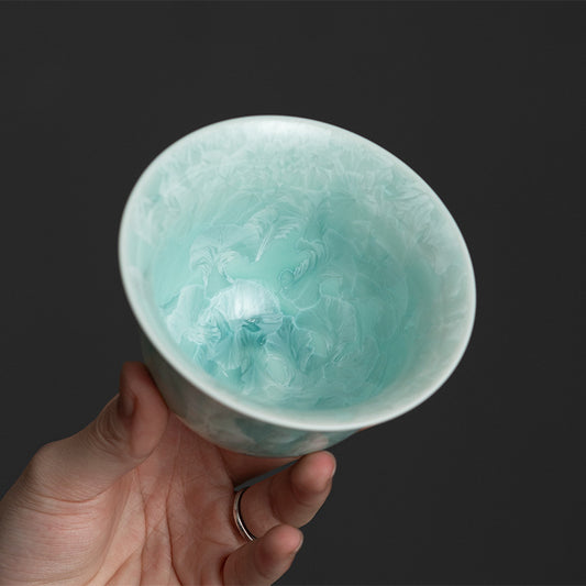 SONGPU Gaiwan Green Crystalline Glaze