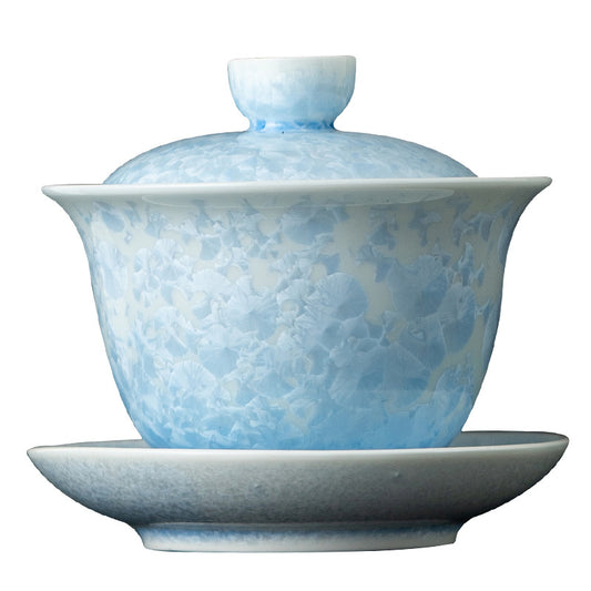 SONGPU Gaiwan blue Crystalline Glaze